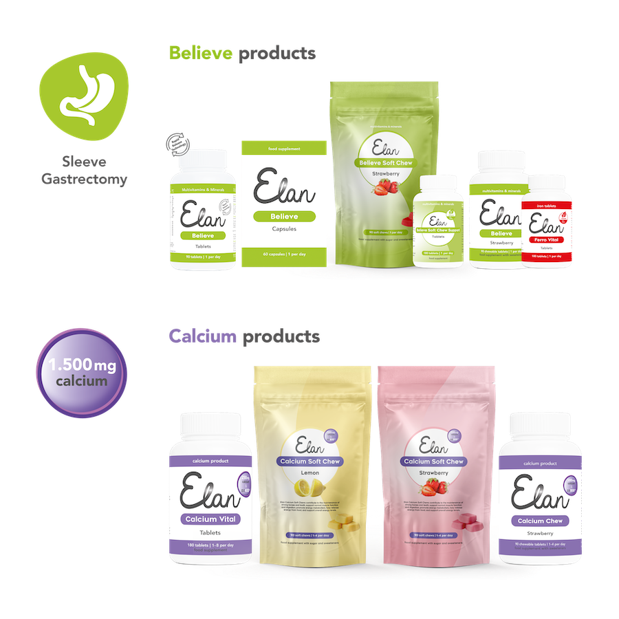 Elan Believe + 1.500 mg de calcium