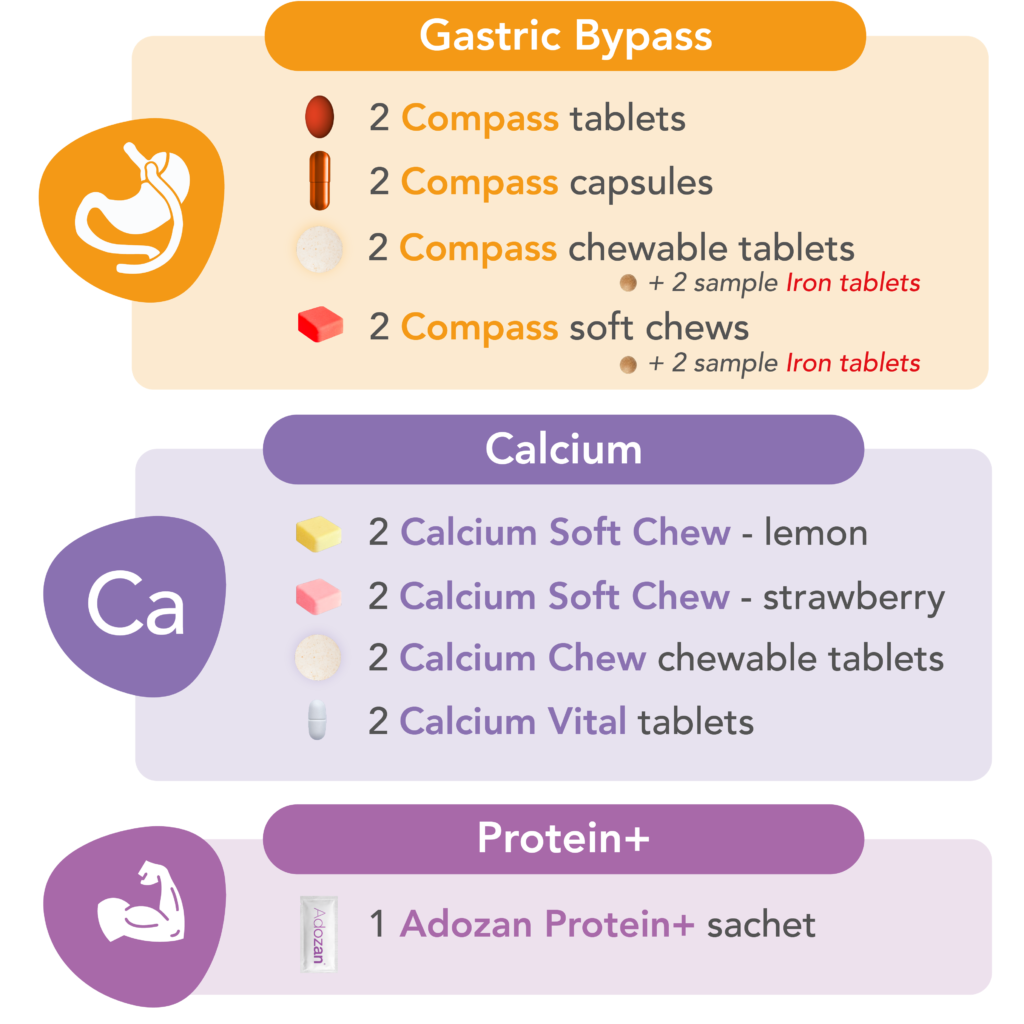 Pack d’essai Gastric Bypass - Compass & Calcium