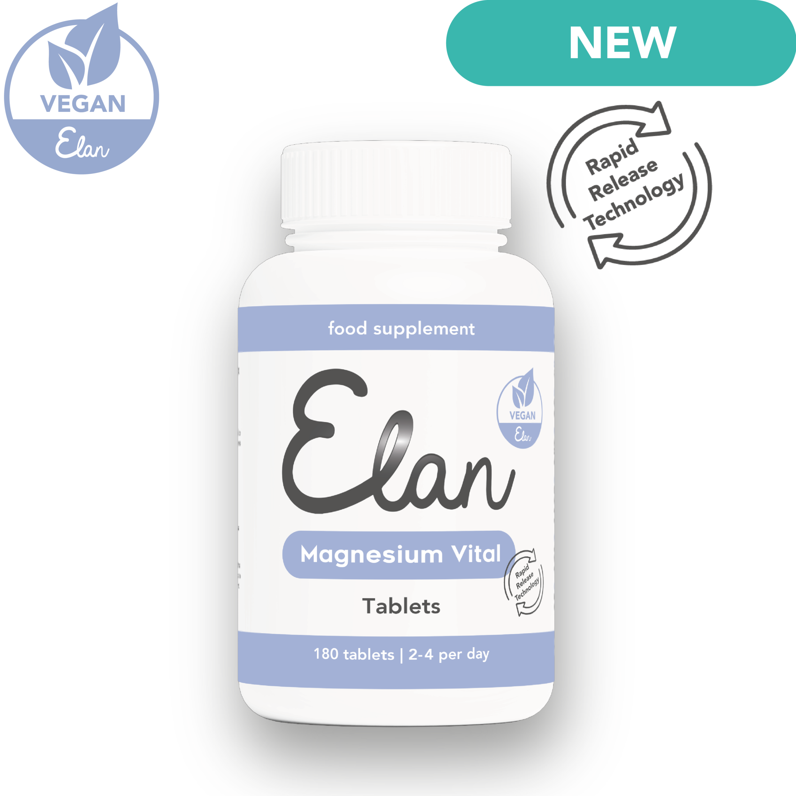 Image du site des comprimés Elan Magnesium Vital + nouveau