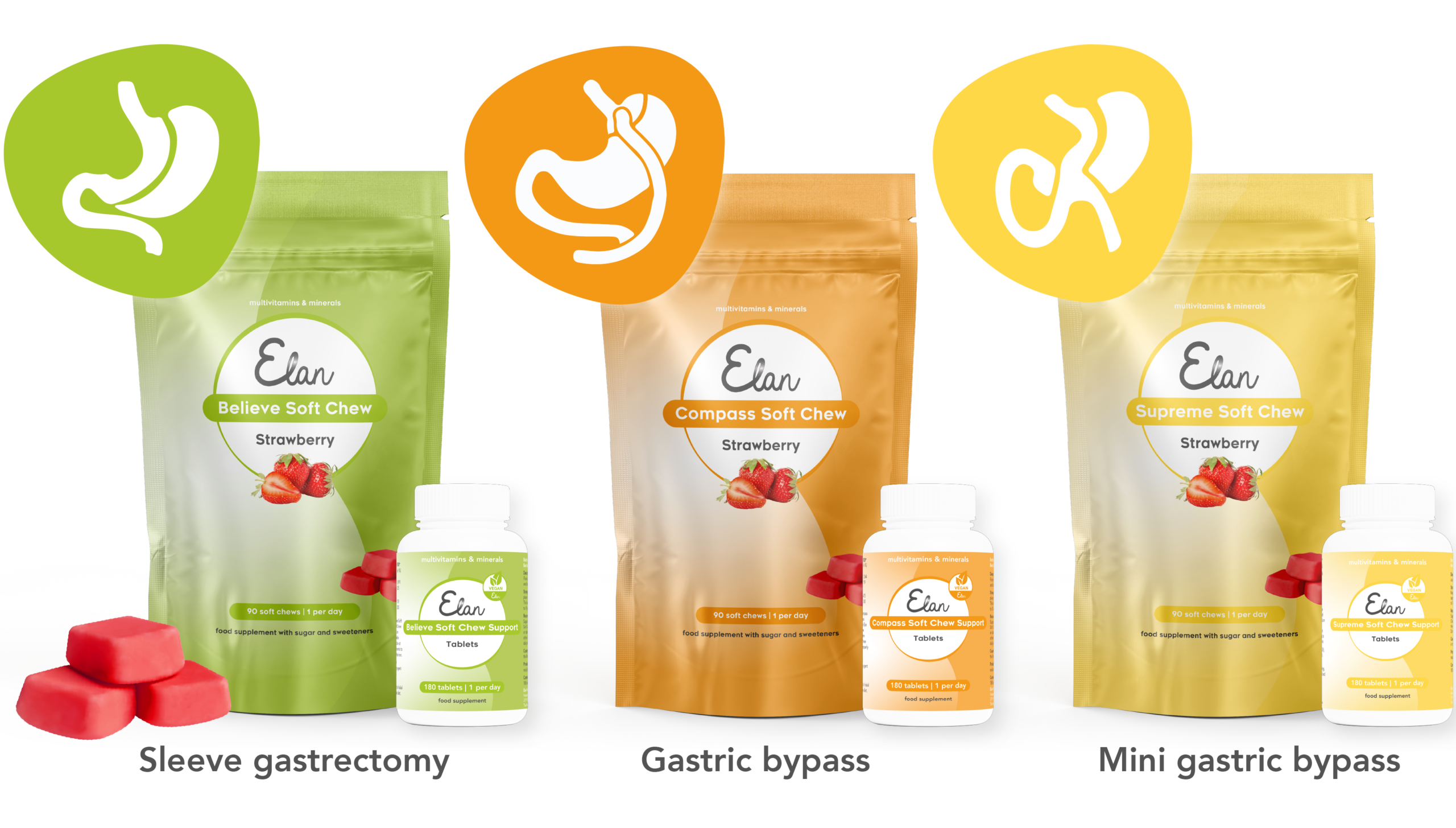 Image du lancement des soft chews sur le site web - nouvelle section